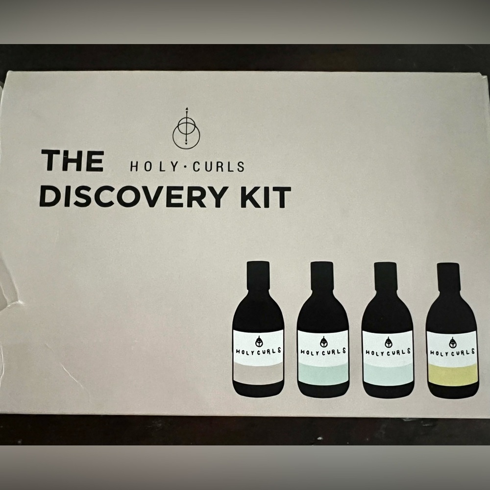 NEW—Holy Curls 4-Pc.Discovery Travel/Trial Size Kit: (3.4oz./100ml x 4).